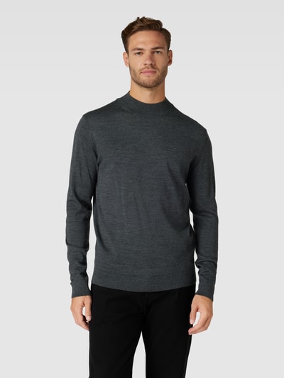 SELECTED HOMME Gebreide pullover met turtleneck, model 'TOWN' Middengrijs - 4