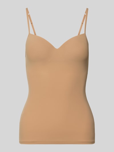 HANRO 2-in-1-BH-Top mit gepolsterten, gemoldeten Cups Modell 'ALLURE' Beige 2