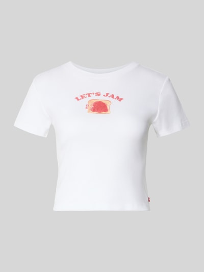 Levi's® Shaped Fit T-Shirt aus reiner Baumwolle Weiss 2