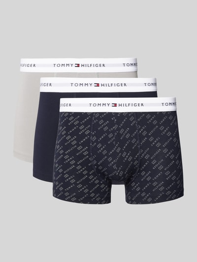 Tommy Hilfiger Trunks mit elastischem Logo-Bund im 3er-Pack Marine 1