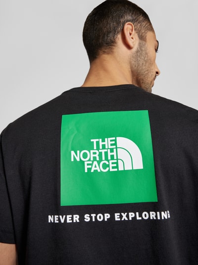 The North Face T-shirt met labelprint, model 'REDBOX' Zwart - 3