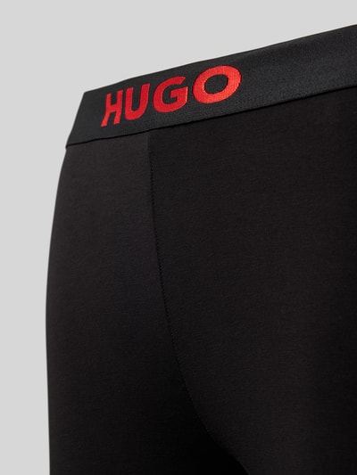 HUGO Leggings mit elastischem Logo-Bund Modell 'SPORTY' Black 2