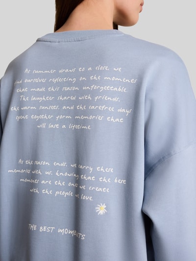Tom Tailor Denim Loose Fit Sweatshirt aus reiner Baumwolle Bleu 3