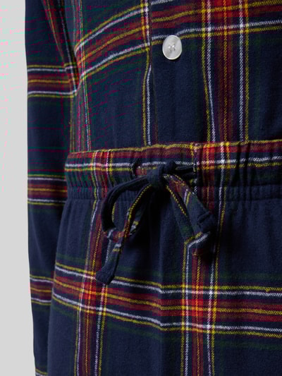 Christian Berg Men Pyjama met knoopsluiting Marineblauw - 2