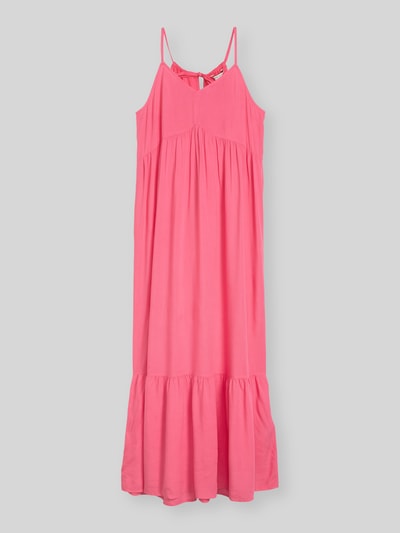 Tom Tailor Denim Freizeitkleid aus reiner Viskose mit Spaghettiträgern Rosa 2
