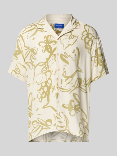 Jack & Jones Regular fit vrijetijdsoverhemd met resortkraag, model 'LUKE' Offwhite - 2
