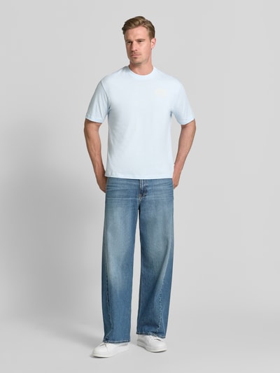 s.Oliver RED LABEL regular fit T-shirt van puur katoen Lichtblauw - 1