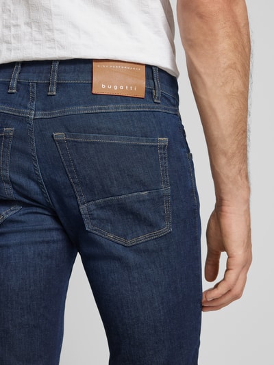 bugatti Straight leg jeans in 5-pocketmodel Donkerblauw gemêleerd - 3