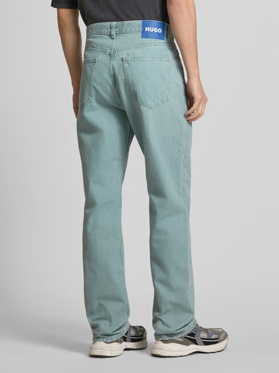 Hugo Blue Jeans met steekzakken, model 'Nate' Jeansblauw - 5
