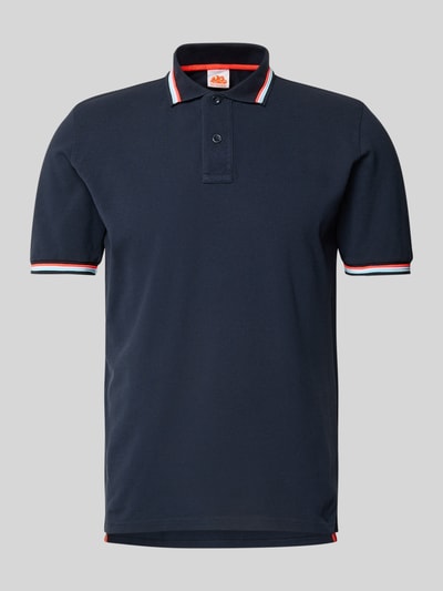 Sundek Poloshirt mit kurzer Knopfleiste Modell 'Brice' Marine 2