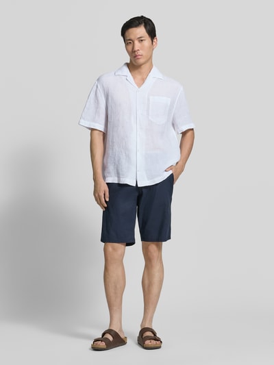 HUGO Regular Fit Freizeithemd aus reinem Leinen Modell 'EXOLINO' Weiss 1