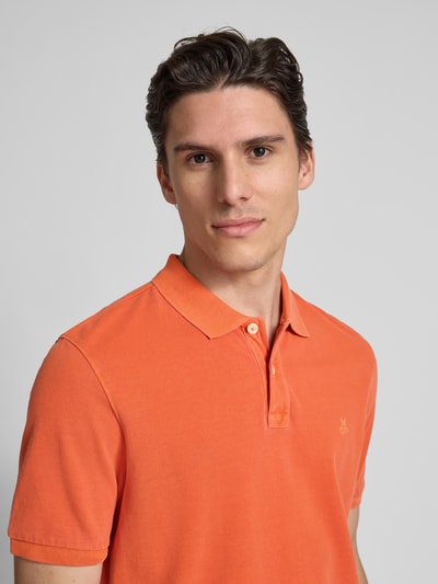 Marc O'Polo Koszulka polo o kroju Regular Fit z czystej bawełny Pomarańczowy 3