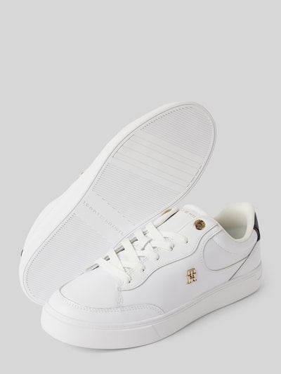 Tommy Hilfiger Sneaker aus echtem Leder Weiss 4