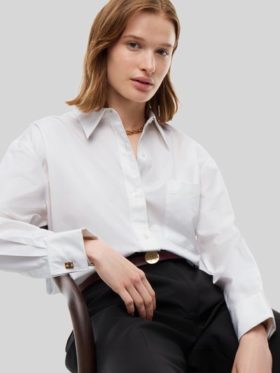 Tommy Hilfiger Regular fit blouse met lange mouwen van puur katoen Wit - 3