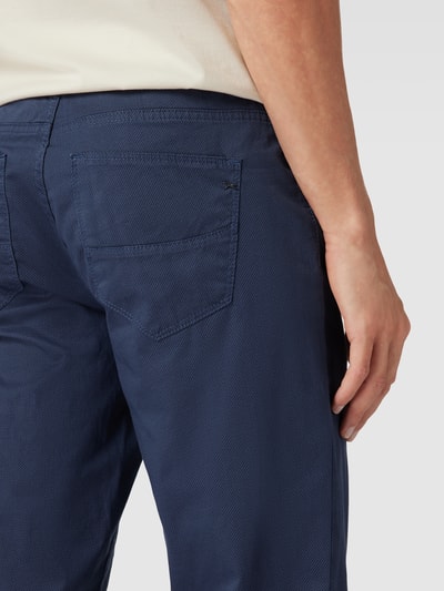 Brax Hose mit Strukturmuster Modell 'Cadiz' Blau Melange 3