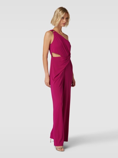 Lauren Ralph Lauren Jumpsuit mit One-Shoulder-Träger Modell 'ISAMY' Fuchsia 1