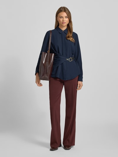Lauren Ralph Lauren Bluse in Wickel-Optik Modell 'KRESHAY' Marine 1