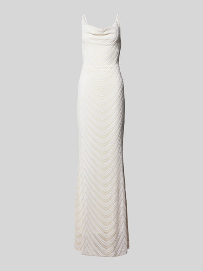 Lipsy Abendkleid mit Paillettenbesatz Weiss 2