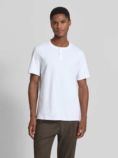 DRYKORN T-Shirt mit kurzer Knopfleiste Modell 'ENIL' Weiss 4