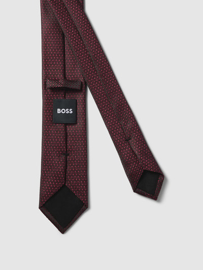 BOSS Stropdas met all-over motief Fuchsia - 3