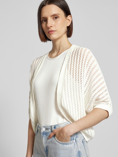 Tom Tailor Cardigan mit offener Vorderseite Ecru 3