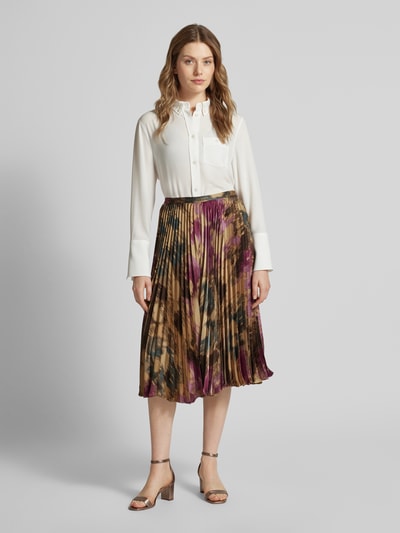 Lauren Ralph Lauren Midirok met plissévouwen, model 'SUZU' Zand - 1