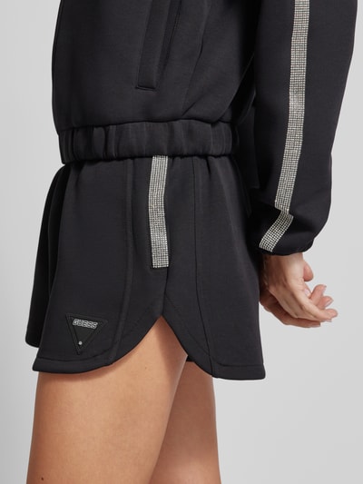 Guess Activewear Shorts in unifarbenem Design Modell 'KIARA' Black 3