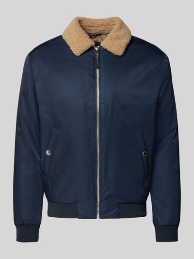 MCNEAL Regular fit jack met platte kraag Marineblauw - 2