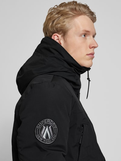 Superdry Parka met opstaande kraag Zwart - 3