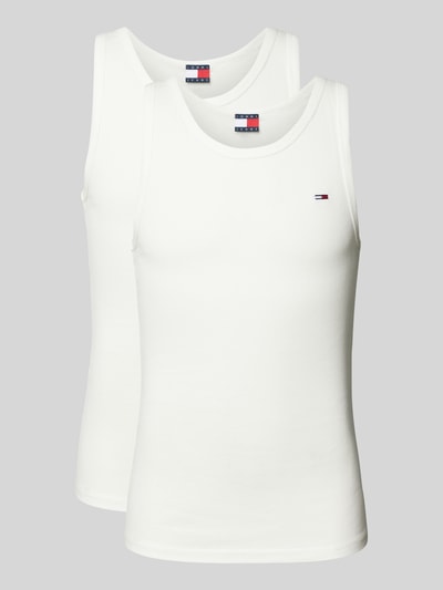 Tommy Jeans Tanktop met labelstitching Offwhite - 2