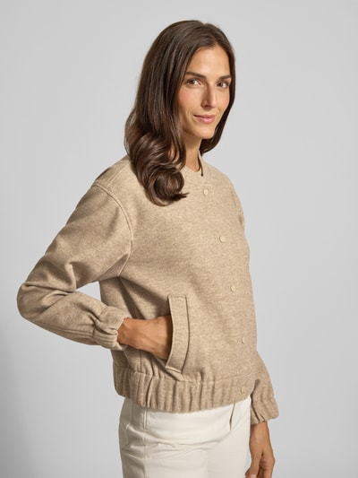 Tom Tailor Denim Regular Fit Bomberjacke mit Viskose-Anteil Beige 3