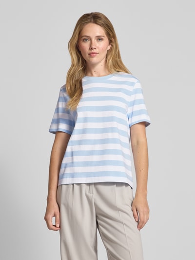 Selected T-Shirt mit Rundhalsausschnitt Modell 'ESSENTIAL' Hellblau 4