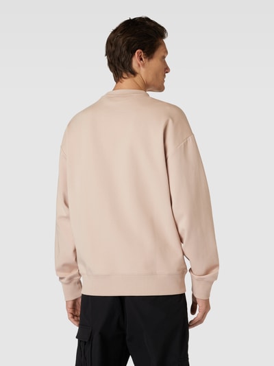 HUGO Sweatshirt mit Label-Patch Beige 5