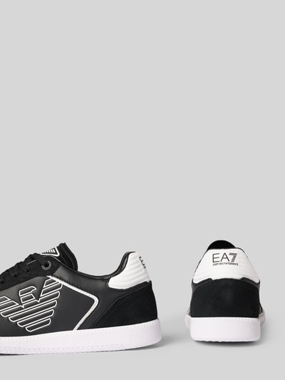 EA7 Emporio Armani Sneakers met labelprints, model 'NEW HERITAGE EAGL' Zwart - 2
