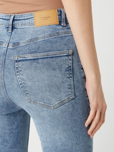 Vero Moda Skinny fit high rise jeans met stretch, model 'Loa' Jeansblauw - 3