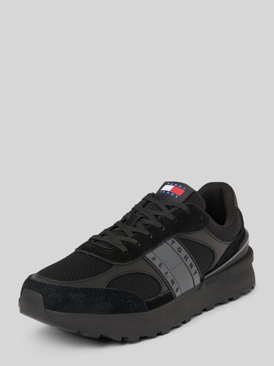 Tommy Jeans Sneaker aus Leder-Mix mit Label-Details Black 1