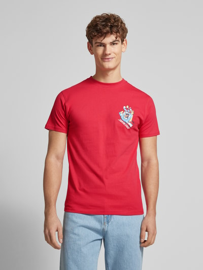 SANTA CRUZ T-Shirt mit Label-Print Rot 4