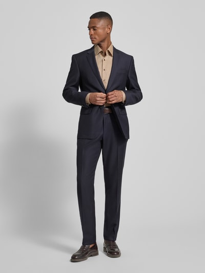 ETERNA Comfort fit zakelijk overhemd van katoen met kentkraag Zand - 1