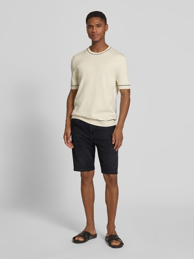 BOSS Orange Regular Fit Jeansshorts aus Baumwoll-Mix Modell 'RE.MAINE SHORTS BO BORN' Dunkelgrau 1