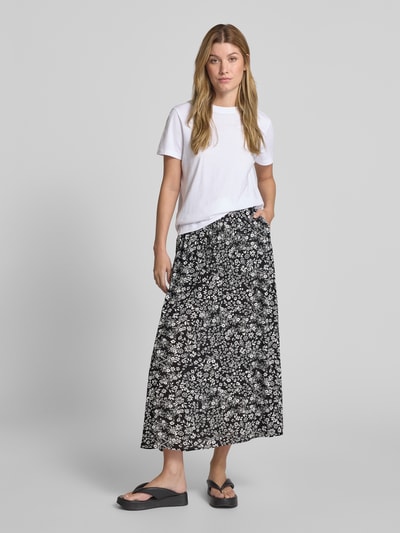 Vero Moda Maxirok van pure viscose, model 'EASY JOY' Zwart - 1