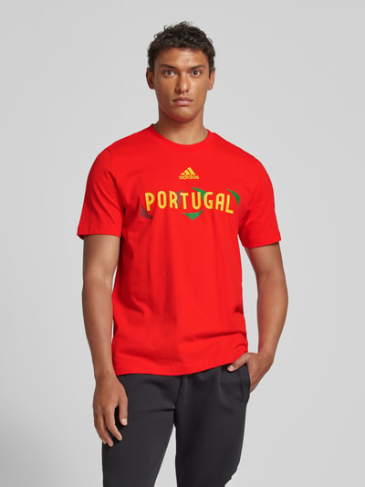 ADIDAS SPORTSWEAR T-Shirt mit Label-Print Modell 'PORTUGAL' Rot 4