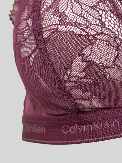 Calvin Klein Underwear BH mit Ausbrenner-Effekt Modell 'HOLIDAY GIFT' Pflaume 2