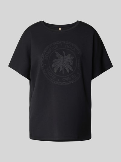 Soyaconcept Sweatshirt mit Label-Print Modell 'BANU' Black 2