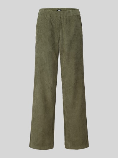 MAC Straight Fit Cordhose mit elastischem Bund Modell 'CHIARA' Gruen 2