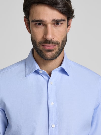 Jake*s Casual Fit Business-Hemd mit 1/2-Arm Bleu 3
