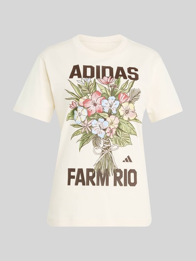 adidas Sportswear Regular Fit T-Shirt aus reiner Baumwolle Offwhite 2