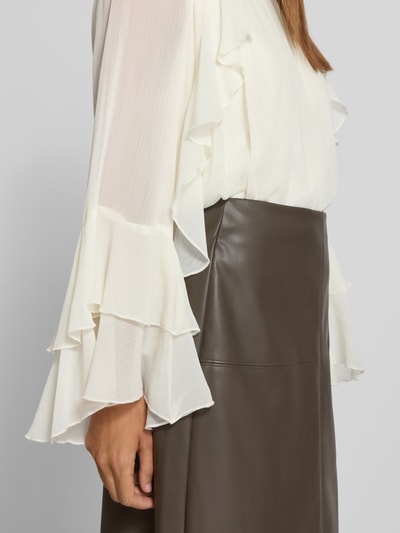 Christian Berg Woman Selection Blouseshirt met opstaande kraag Ecru - 3