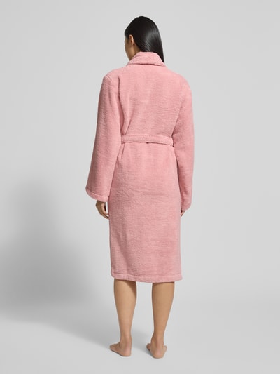 Christian Berg Woman Bademantel mit Bindegürtel und aufgesetzten Taschen Altrosa 5