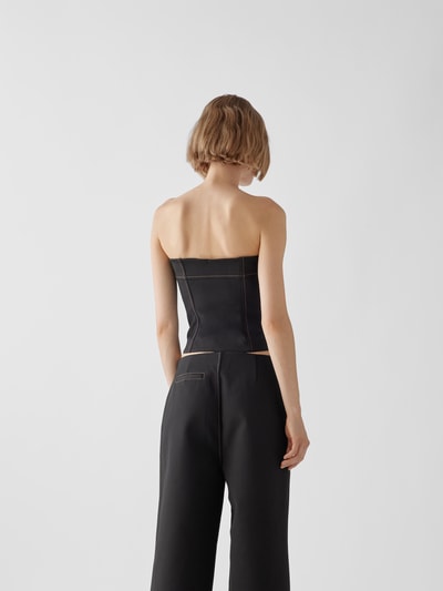 Sir Crop Top im trägerlosen Design Schwarz 5