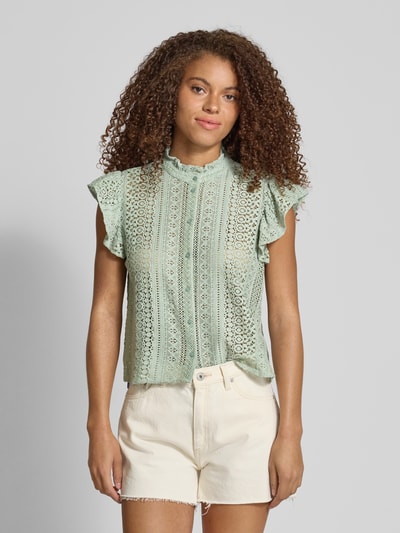 Only Regular Fit Blusentop aus Spitze Modell 'GABINA' Mint 4